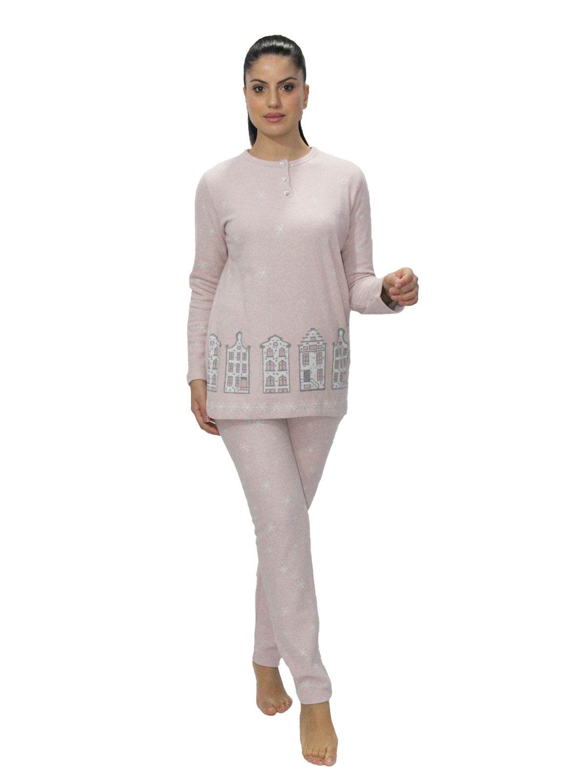 Pigiama Serafino Donna I2507 Fida - evabiancheria